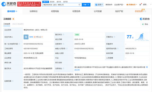 博亞精工等在武漢成立科技新公司，注冊資本2000萬布局計算機系統集成服務